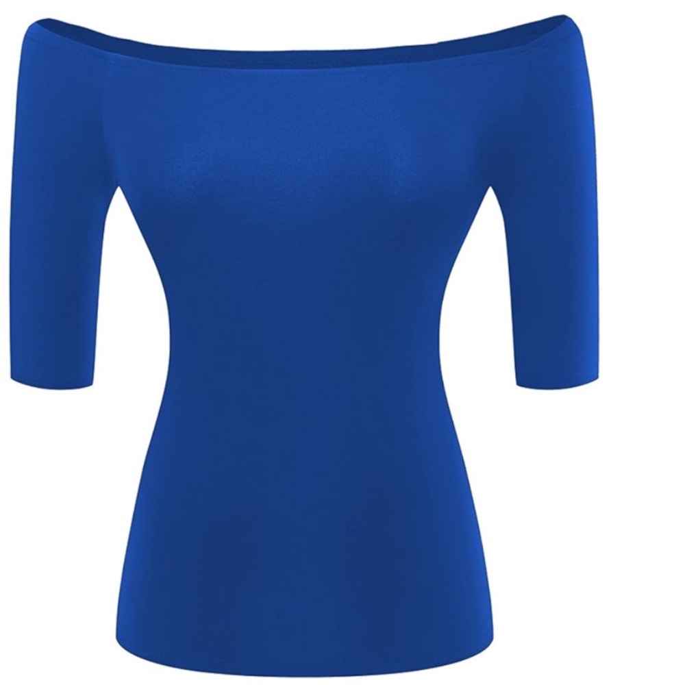 Royal blue 1/2 sleeve